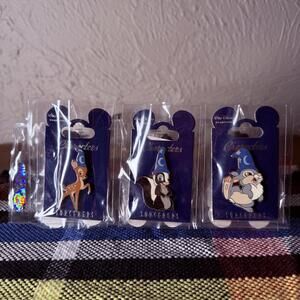 WDI Bambi Thumper Flower Character Sorcerer Hat Pins LE 300 Disney Imagineering